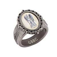 Animewild Doctor Who Weeping Angel cameo Ring: Size 7