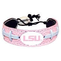 Lsu Tigers Bracelet Classic Football Pink Co