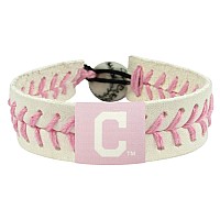 Cleveland Indians Bracelet Classic Baseball Pink C Logo Co