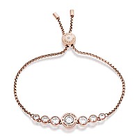 Michael Kors Stainless Steel And Cubic Zirconia Chain Bracelet For Women Color Rose Gold Model Mkj5336791