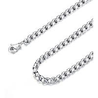 Besteel Womens Mens Stainless Steel Rolo Cable Wheat Chain Link Necklace For Men 1636 Inch 30 Inches