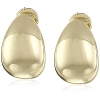 Anne Klein Goldtone Clip Top Hoop Earrings