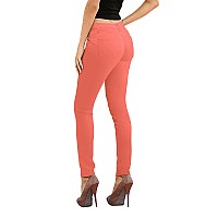 Womens Butt Lift Stretch Denim Jeans P43303Sk Coral 15