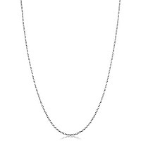 Kooljewelry Sterling Silver Round Cable Chain Necklace 12 Mm 40 Inch