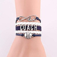 Infinity Collection Softball Coach Bracelet Softball Coach Jewelry For Softball Coaches