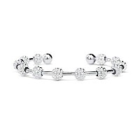 Golf Goddess Strokescore Counter Bracelet Silver Golf Ball Bead