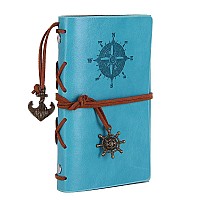 Leather Writing Journal Notebook Evz 5 Inches Vintage Nautical Spiral Blank String Diary Notepad Sketchbook Travel To Write In