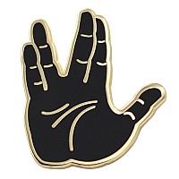 Live Long Prosper Emoji Star Trek Enamel Pin