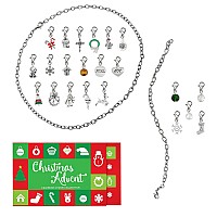 Collection Bijoux 100 Womens Ladies Fashion Accessories Jewelry Advent Calendar 22 Christmas Charms With 1 Bracelet And 1 Neckla