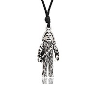 Vietguild Sasquatch Big Foot Yeti Silver Pewter Charm Necklace Pendant Jewelry