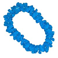 blinkee Hawaiian Flower Lei Necklace Blue