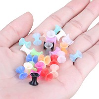 Xpircn Thin Silicone Ear Plugs Tunnels Flexible Ear Earlets 15Pairs