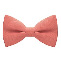 Bow Tie House Boys Classic Pretied Bow Tie Formal Solid Tuxedo Medium Bright Peach