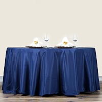 Tableclothsfactory 70 Inch Navy Blue Round Tablecloth Linens Polyester Table Cloth Stain And Wrinkle Resistant Washable Table