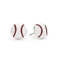 Gimmedat Baseball Enamel Stud Earrings Jewelry Mom Woman Fan Gift