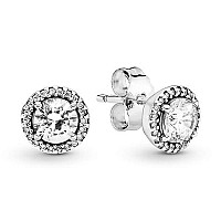 PANDORA Classic Elegance Clear CZ Earrings