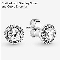 PANDORA Classic Elegance Clear CZ Earrings