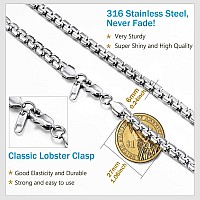 Prosteel Chain Necklace For Men Women Boy Egirl Eboy Grunge Jewelry Y2K Aesthetic Layer Stainless Steel Chains Mens Necklaces