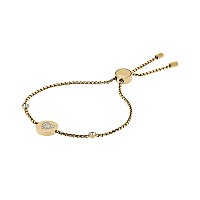 Michael Kors Stainless Steel And Pav Crystal Chain Bracelet For Women Color Gold Model Mkj5043710