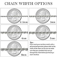 Holyfast Twist Chain Necklace Stainless Steel Rope Jewelry For Men Women