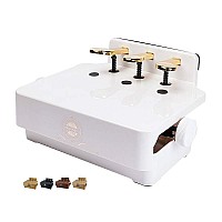 Soarun Adjustable Piano Pedal Extender Bench For Kids White