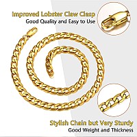 Prosteel 26 Inch Mens Gold Plated Necklaces Miami Cuban Link Rapper Costume Male Necklace Chain Trendy Hip Hop Jewelry For Men