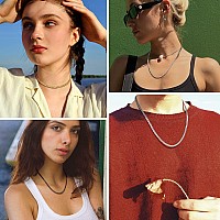 Prosteel Necklace Gold Curb Chain For Women Cuban Link Chain For Men Womens Jewelry 22Inch 18K Gold Plated Chains Simple A Neckl