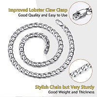 Prosteel Collares De Hombre Man Jewelry Thick Big Chain Miami Cuban Link Chains Minimalist Stainless Steel Curb Chain For Men