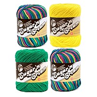 Bulk Buy Lily Sugar N Cream Limited Edition 100 Cotton Yarn Coordinated 4Pack Psychedelic X 2 Mod Green Sunshine