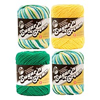 Bulk Buy Lily Sugar N Cream Limited Edition 100 Cotton Yarn Coordinated 4Pack Mod Ombre X 2 Mod Green Yellow