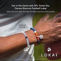 Lokai Silicone Beaded Bracelet For Men Women Nfl Football Collection Denver Broncos Medium Silicone Jewelry Fashion Brac