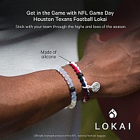 Lokai Silicone Beaded Bracelet For Men Women Nfl Football Collection Houston Texans Small Silicone Jewelry Fashion Brace