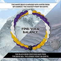 Lokai Silicone Beaded Bracelet For Men Women Nfl Football Collection Minnesota Vikings Small Silicone Jewelry Fashion Br