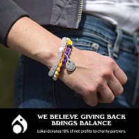 Lokai Silicone Beaded Bracelet For Men Women Nfl Football Collection Minnesota Vikings Small Silicone Jewelry Fashion Br