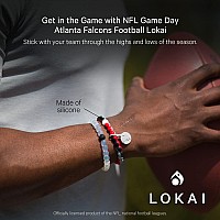 Lokai Silicone Beaded Bracelet For Men Women Nfl Football Collection Atlanta Falcons Small Silicone Jewelry Fashion Brac