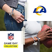 Lokai Silicone Beaded Bracelet For Men Women Nfl Football Collection Los Angeles Rams Medium Silicone Jewelry Fashion Br