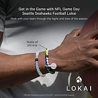 Lokai Silicone Beaded Bracelet For Men Women Nfl Football Collection Seattle Seahawks Small Silicone Jewelry Fashion Bra