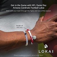 Lokai Silicone Beaded Bracelet For Men Women Nfl Football Collection Arizona Cardinals Large Silicone Jewelry Fashion Br