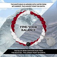 Lokai Silicone Beaded Bracelet For Men Women Nfl Football Collection Arizona Cardinals Extra Large Silicone Jewelry Fash