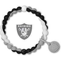 Lokai Silicone Beaded Bracelet For Men Women Nfl Football Collection Las Vegas Raiders Small Silicone Jewelry Fashion Br