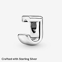 Pandora Jewelry Letter J Sterling Silver Charm No Box