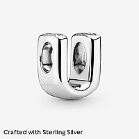 Pandora Jewelry Letter U Sterling Silver Charm