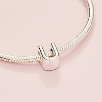 Pandora Jewelry Letter U Sterling Silver Charm