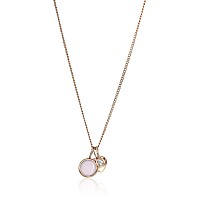 Fossil Womens Rose Goldtone Necklace Color Rose Gold Model Jf03046791