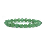 Adabele Real Natural Green Aventurine Gemstone Beaded Bracelet 75 Inch Stretch Chakras Healing Crystal Stone Jewelry Women Men