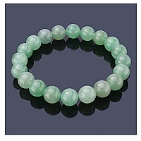 Adabele Real Natural Green Aventurine Gemstone Beaded Bracelet 75 Inch Stretch Chakras Healing Crystal Stone Jewelry Women Men