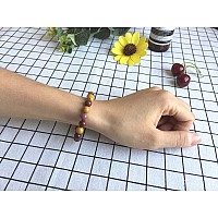 Adabele Real Natural Mookaite Jasper Gemstone Beaded Bracelet 75 Inch Stretch Chakras Healing Crystal Stone Jewelry Birthday Gi