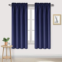 Dwcn Blackout Curtains For Bedroom Thermal Insulated Privacy Energy Saving Rod Pocket Drapes For Living Room W 38 X L 72 Inch