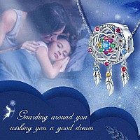 Forever Queen Dream Catcher Charm Fit Charms Bracelet 925 Sterling Silver Feathers Tassel Bead Charm With Colorful Stones Pendan