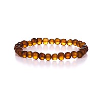 Amberage Natural Baltic Amber Bracelet For Adults Womenmen Hand Made From Rawunpolishedcertified Baltic Amber Beads6 Col